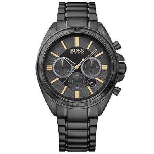 Image of fra Hugo Boss IP Sort Diver Quartz herre ur